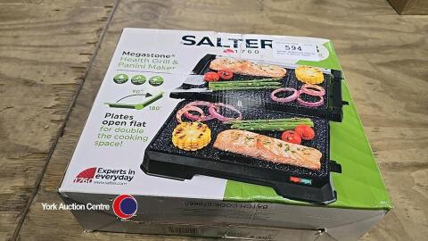 Salter Megastone health grill & panini maker