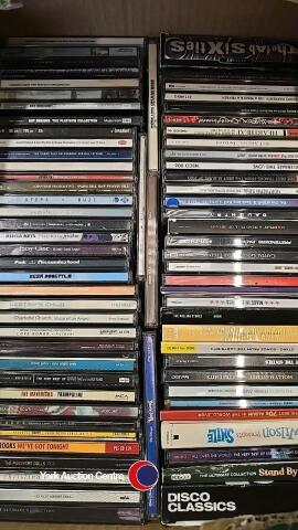 Large quantity of rock and pop CDs