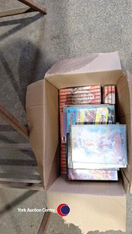 2 x boxes of DVDs