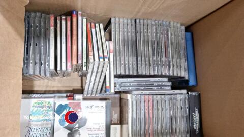 Box of assorted Cd's mainly classical