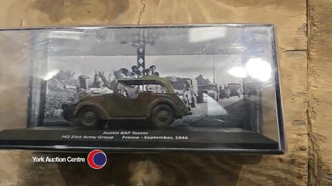 Boxed die cast Army Austin 8AP tourer