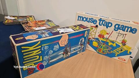 Boxed Mousetrap game complete in original box c 1960's plus boxed Ker-plunk game compete in original box c1960's (both games by ideal)