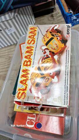 Quantity of childrens games c1970 plus boxed slam bam sam toy