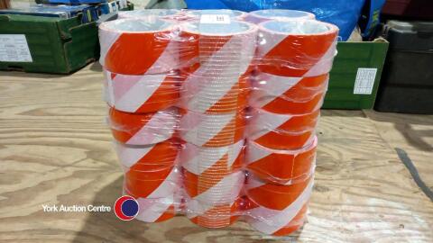 36 x rolls of red/white adhesive tape