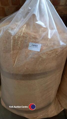 Bag of wood shavings