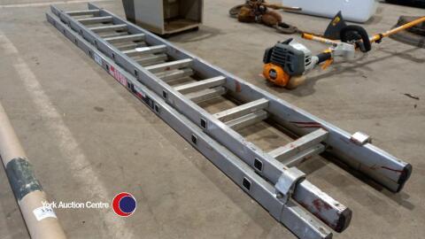 18 run aluminium extension ladder