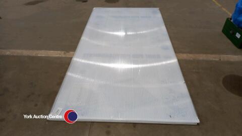 Quantity of plastic roof sheets