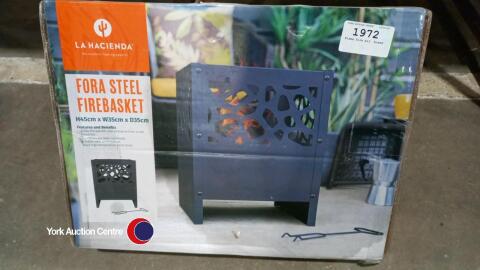 Flame fire pit, boxed