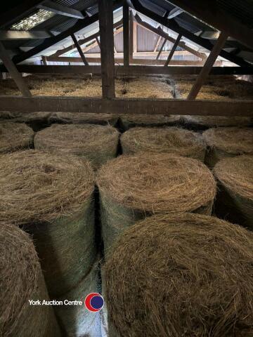 100x Round bales of of 2024 baled ammenity grass hay, collection from YO60 7