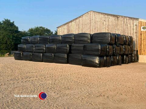 10x Large Square bales of 2024 horse grade haylage, easy artic access, collection from DL7 0