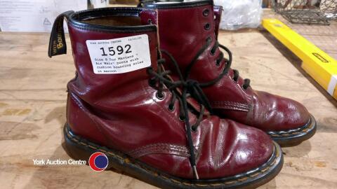 Size 8 Doc Martens ' Air Wair' boots with cushion bouncing soles in maroon