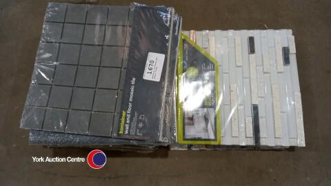 Quantity of brand new mosaic tiles