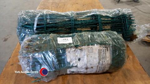 Two rolls of garden border netting