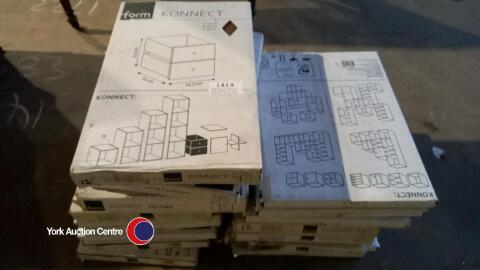 Quantity of brand new Form Konnect modular cube furniture, cubes, dividers, drawers etc