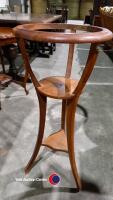 Wooden jardiniere with metal pot - 3