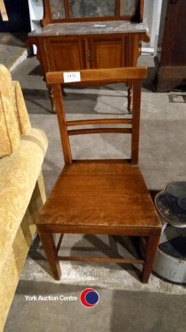 Single wooden dining chair