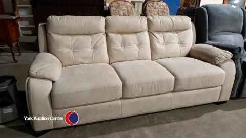 Cream 3 seater settee