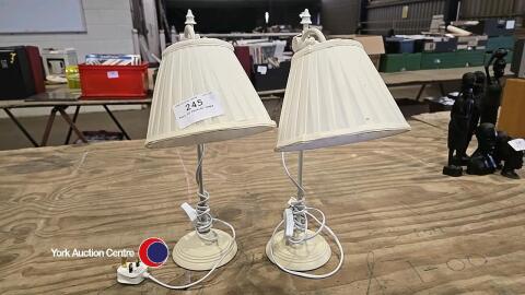 Pair of bedside lamps