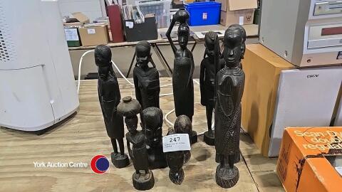 Collection of tribal figures