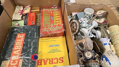 2 x boxes of vintage and collectable items