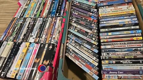 2 x boxes of DVDs