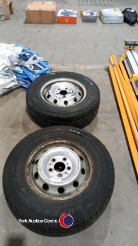 Van wheels and nearly new tyres