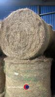 8x Round bales of 2024 herbal rich hay, collection from York Auction Centre - 2