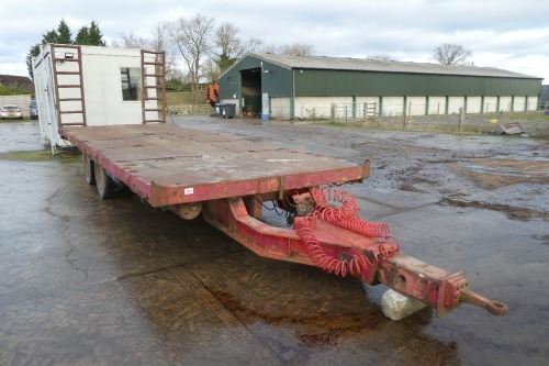 25ft low loader trailer, included by permission