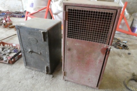 Richardson steel safe and metal cabinet