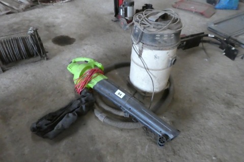 240v leaf blower and industrial vacuum