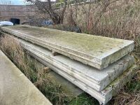 3 x concrete panels (6m x 1m x 150mm) - 3