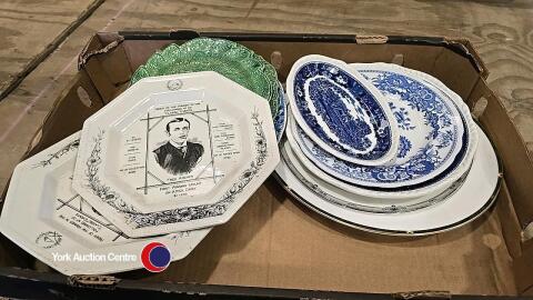 Brameld Majolica plates & early B & W plates