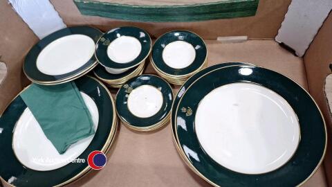 Kings Own Yorkshire Light Infantry mess room plates