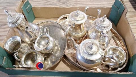 Silver plate teaset