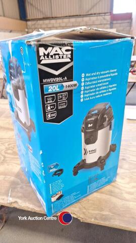 MacAllister 20l wet and dry vacuum