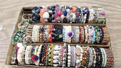 Tray of bangles and bracelets