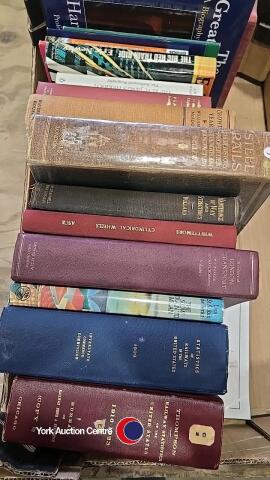 Box of railway books