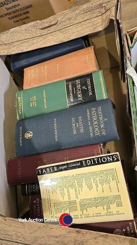 Box of vintage medical books including Baillieres female body, 3rd edition