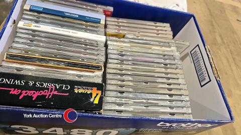 Box of very collectible CDs etc