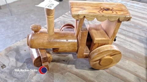 Pull along wooden train toy