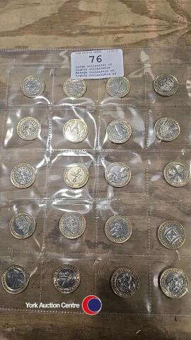 Large collection of highly collectable £2 coins