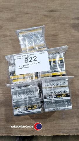 5 x packs of 24 AA batteries