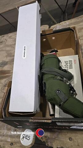 Kowa spotting scope plus tripod and other photographic items