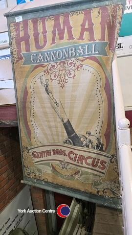 6ft wall hanging human canon ball circus