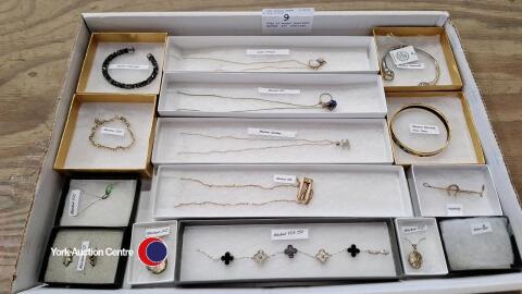 Tray of boxed jewellery marked .925, Sterling