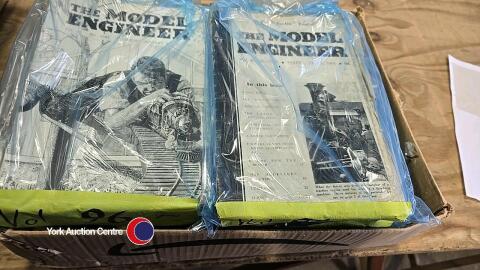 Large box of vintage The Model Engineer magazines