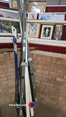 2 Sets of Trak ski's plus canes