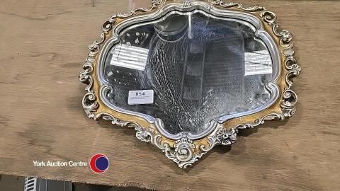 Vintage heavy plaster decorative mirror