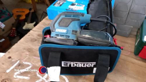 Erbauer detail sander in carry bag