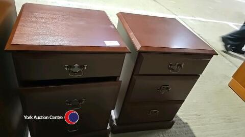 2 Bedside 3 drawer units